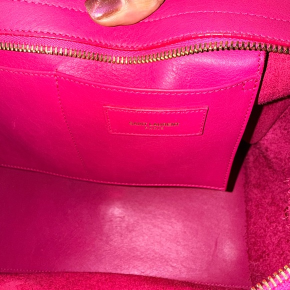 Yves Saint Laurent Fuchsia Satchel - Picture 7 of 8